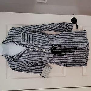 Roller Rabbit Lace Stripe Presley Romper Blue